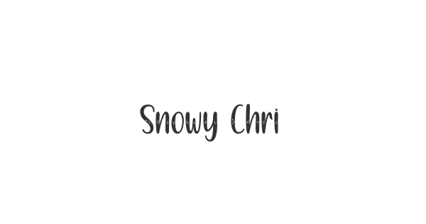 Snowy Christmas font thumb
